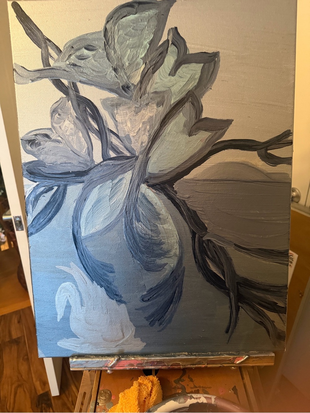 Blue Botanical Canvas Wall Art - Home Art Painting